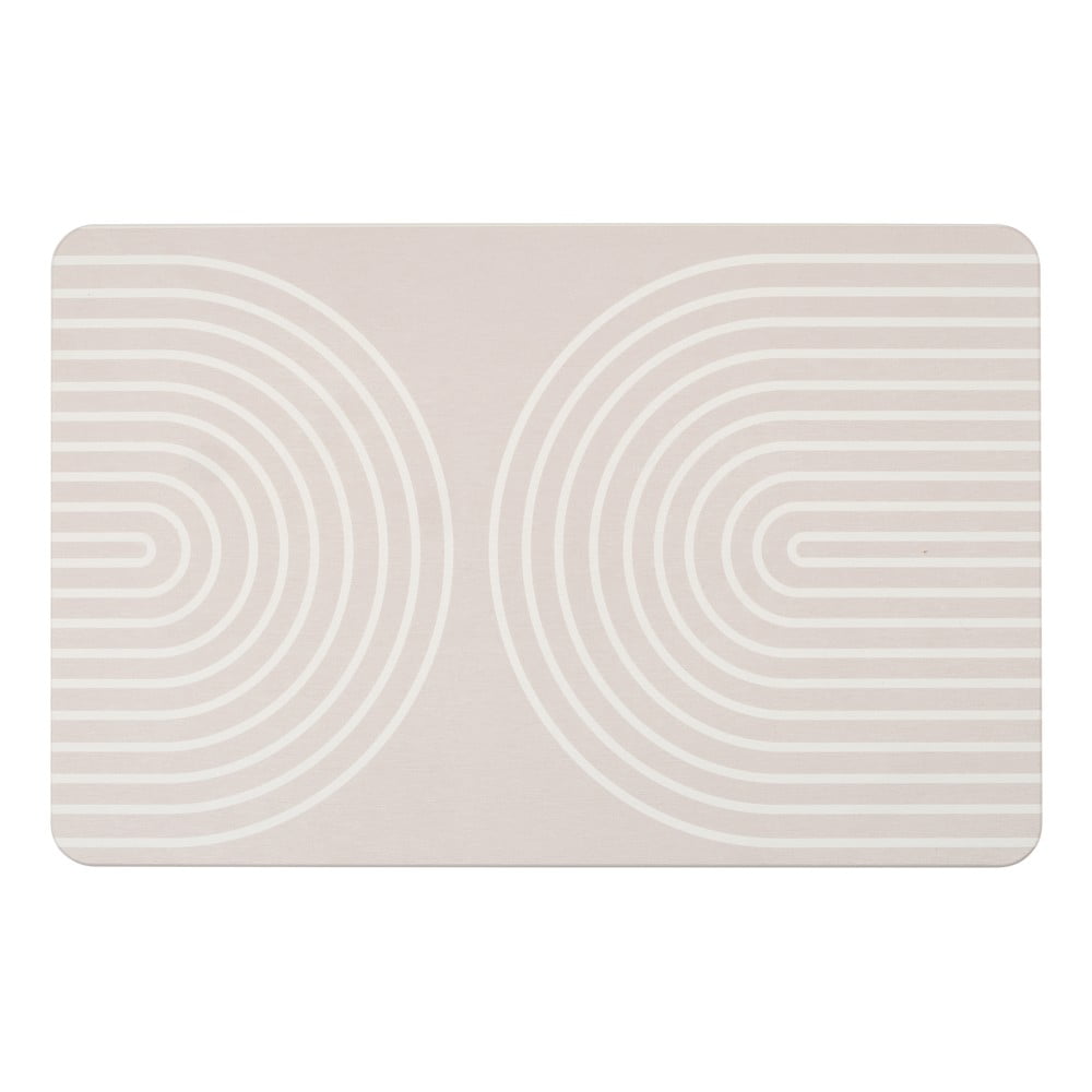 Béžová koupelnová předložka z křemeliny 39×60 cm Nazca – Wenko Béžová koupelnová předložka z křemeliny 39×60 cm Nazca – Wenko