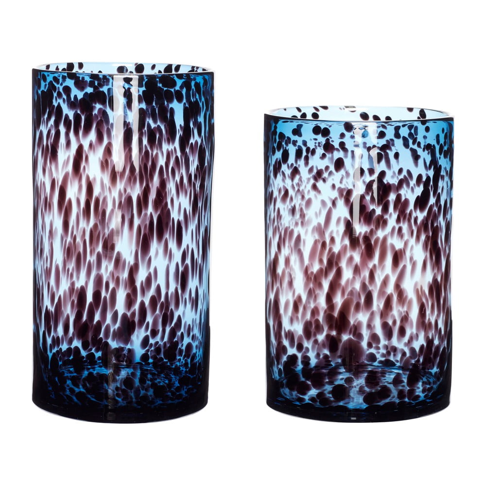 Sada 2 skleněných váz Hübsch Hazy Sada 2 skleněných váz Hübsch Hazy