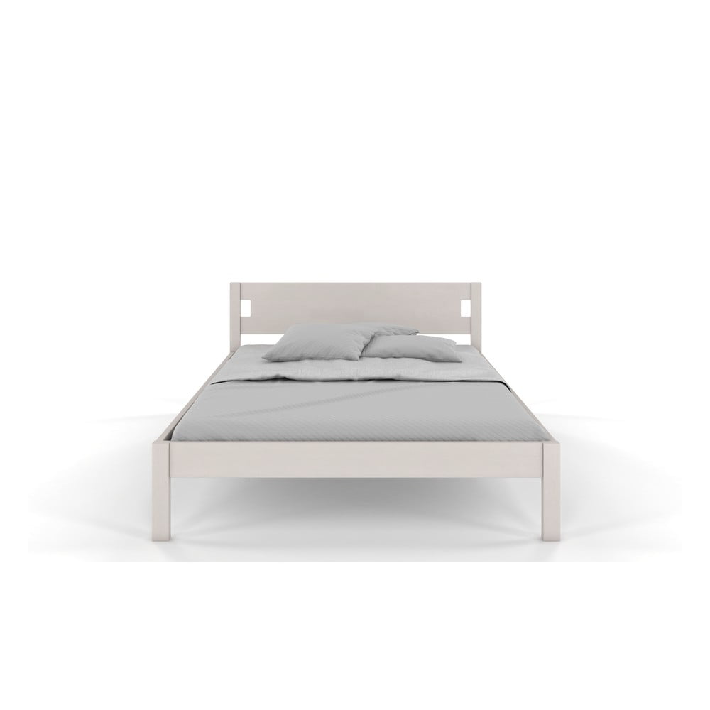 Bílá dvoulůžková postel z borovicového dřeva 180x200 cm Laxbaken – Skandica - Obrázek 2