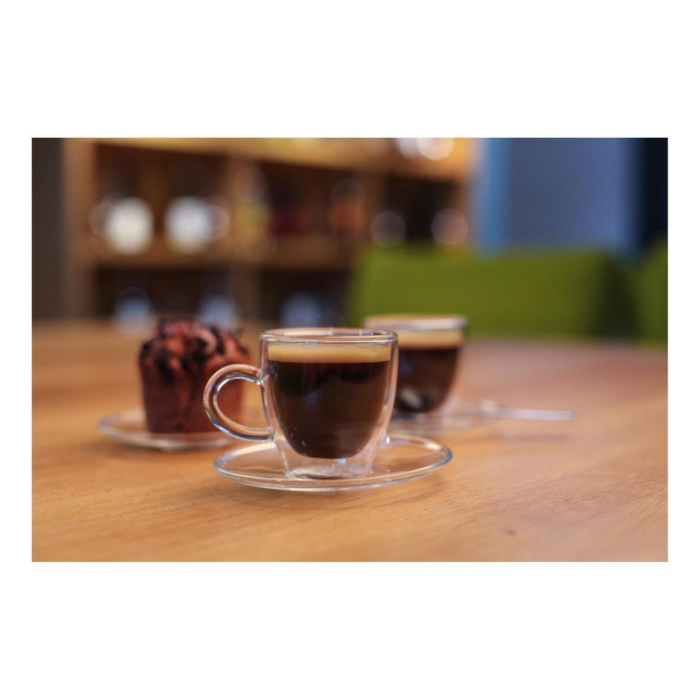 Sada 2 dvoustěnných šálků Vialli Design Amo Espresso, 50 ml - Obrázek 2