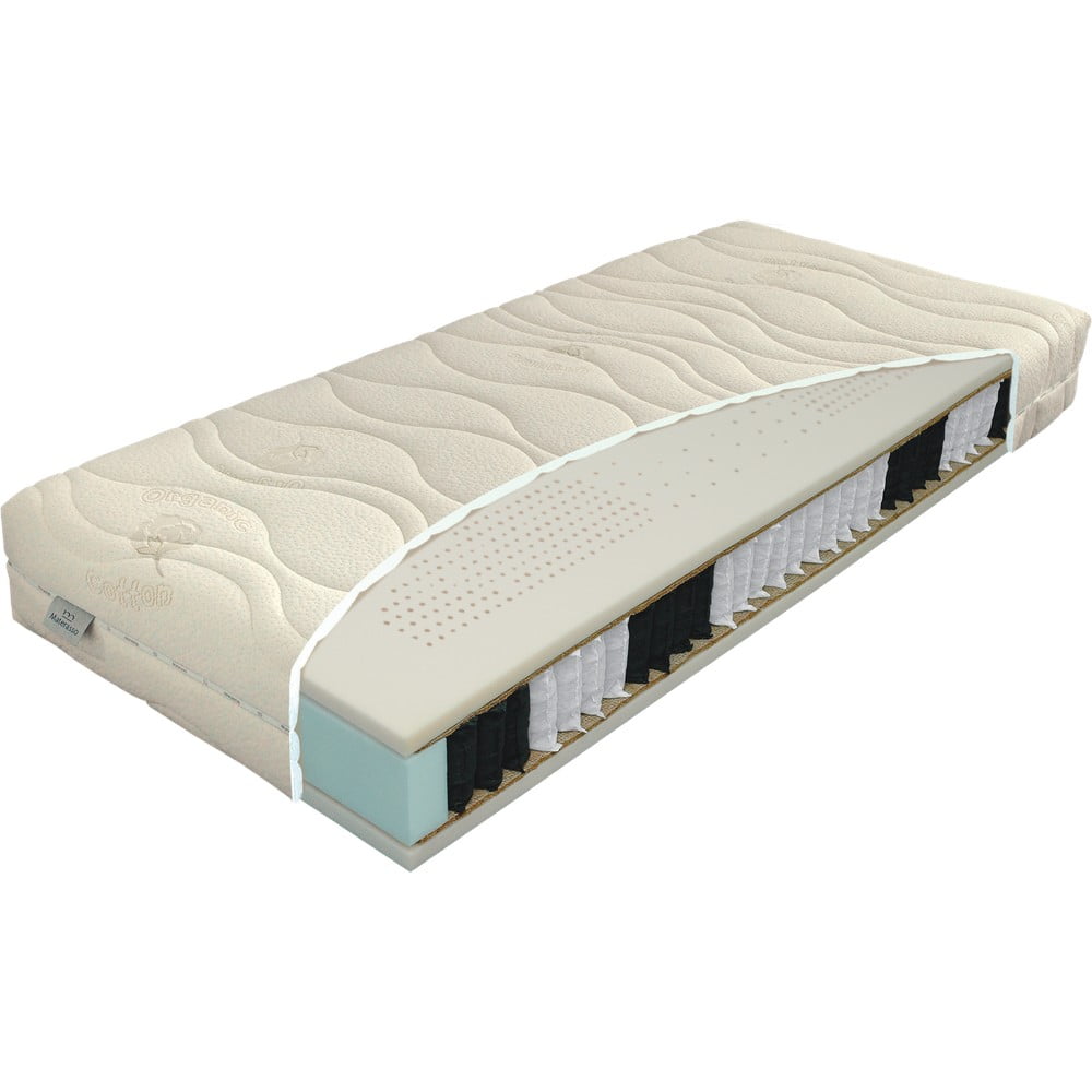 Tvrdá pružinová oboustranná matrace 160x200 cm Natura Hydrolatex – Materasso - Obrázek 2