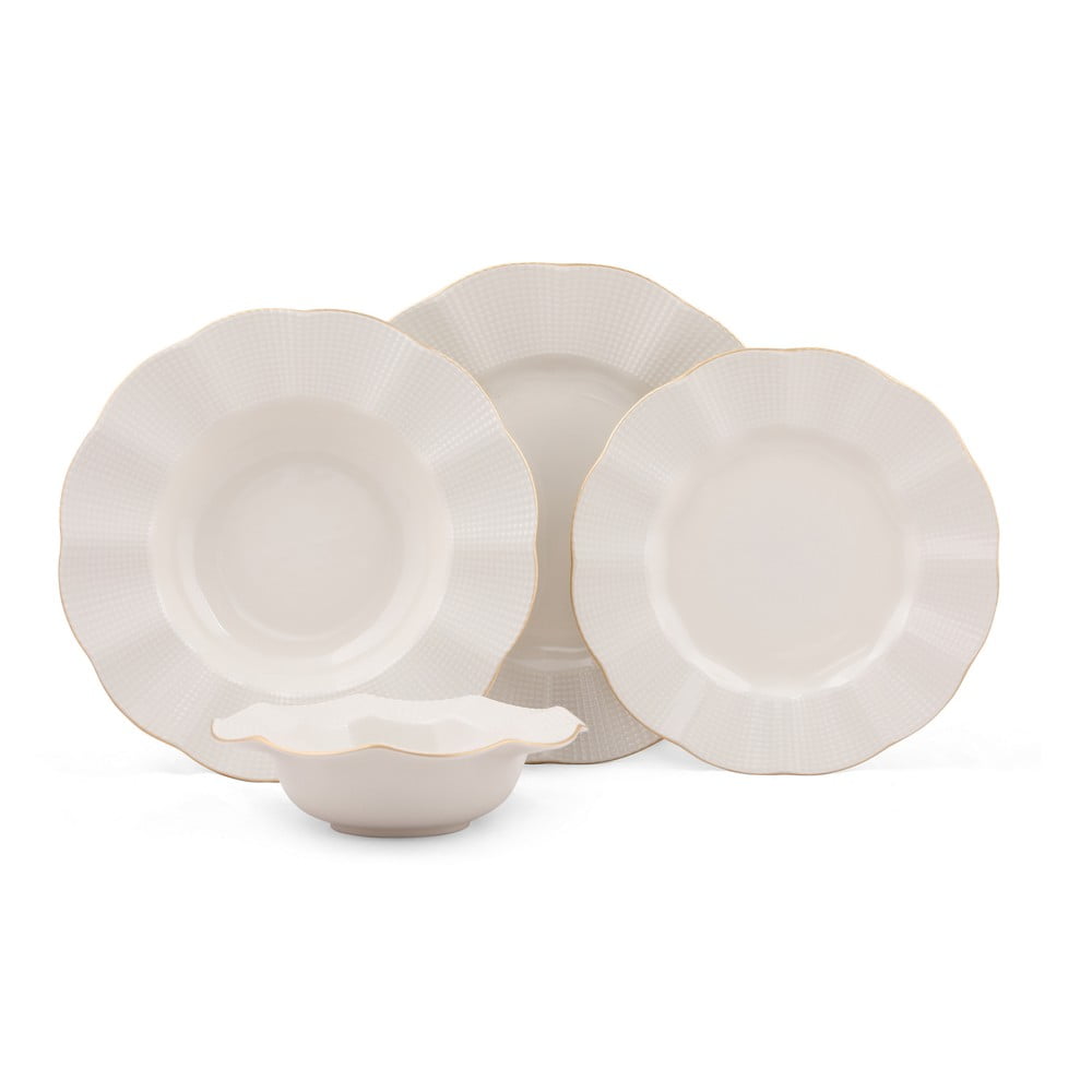 24dílná sada porcelánového nádobí Kutahya Waves 24dílná sada porcelánového nádobí Kutahya Waves