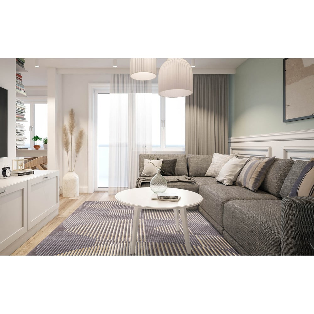 Šedý vlněný koberec 100x180 cm Shades – Agnella - Obrázek 2