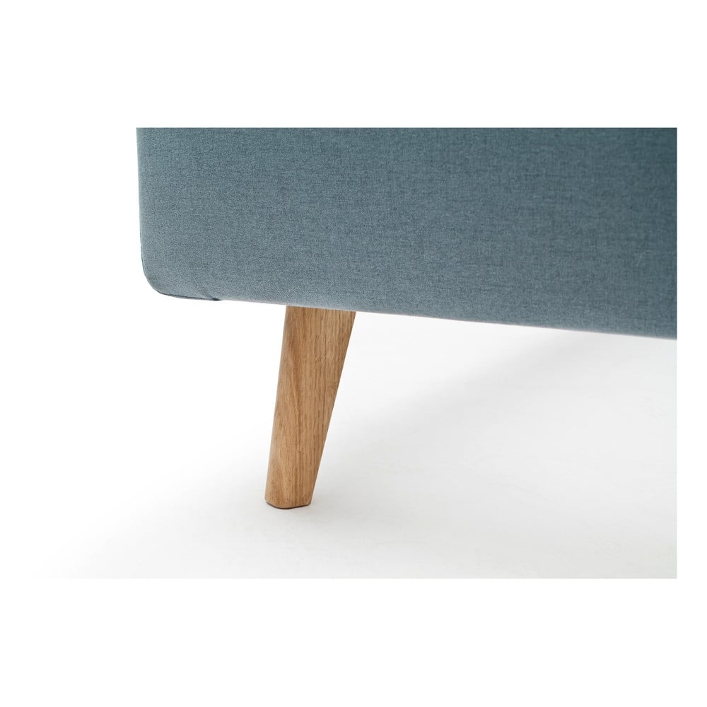 Modrošedá čalouněná dvoulůžková postel 160x200 cm Mattis – Meise Möbel - Obrázek 2