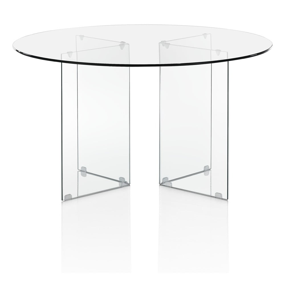 Skleněný kulatý jídelní stůl ø 130 cm Kaya – Tomasucci Skleněný kulatý jídelní stůl ø 130 cm Kaya – Tomasucci