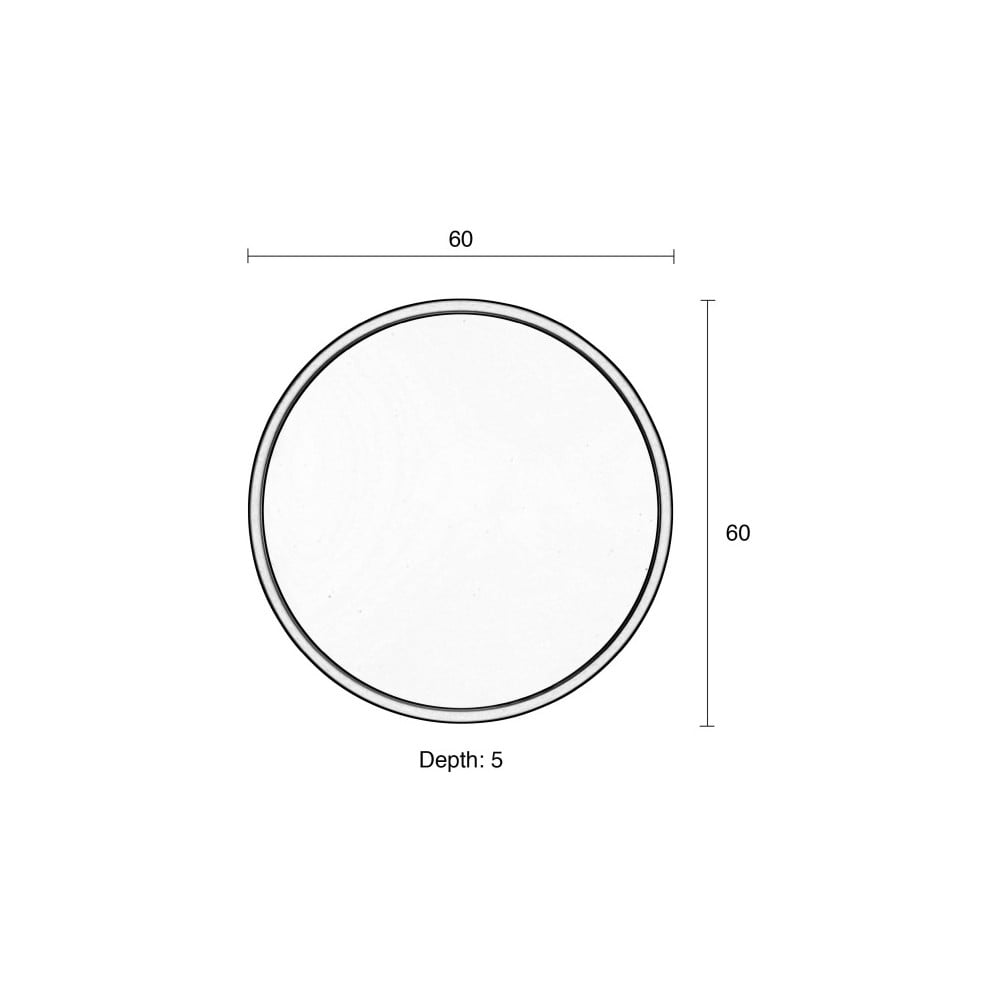 Nástěnné ocelové zrcadlo ve zlaté barvě Zuiver Bandit, ø 60 cm - Obrázek 2