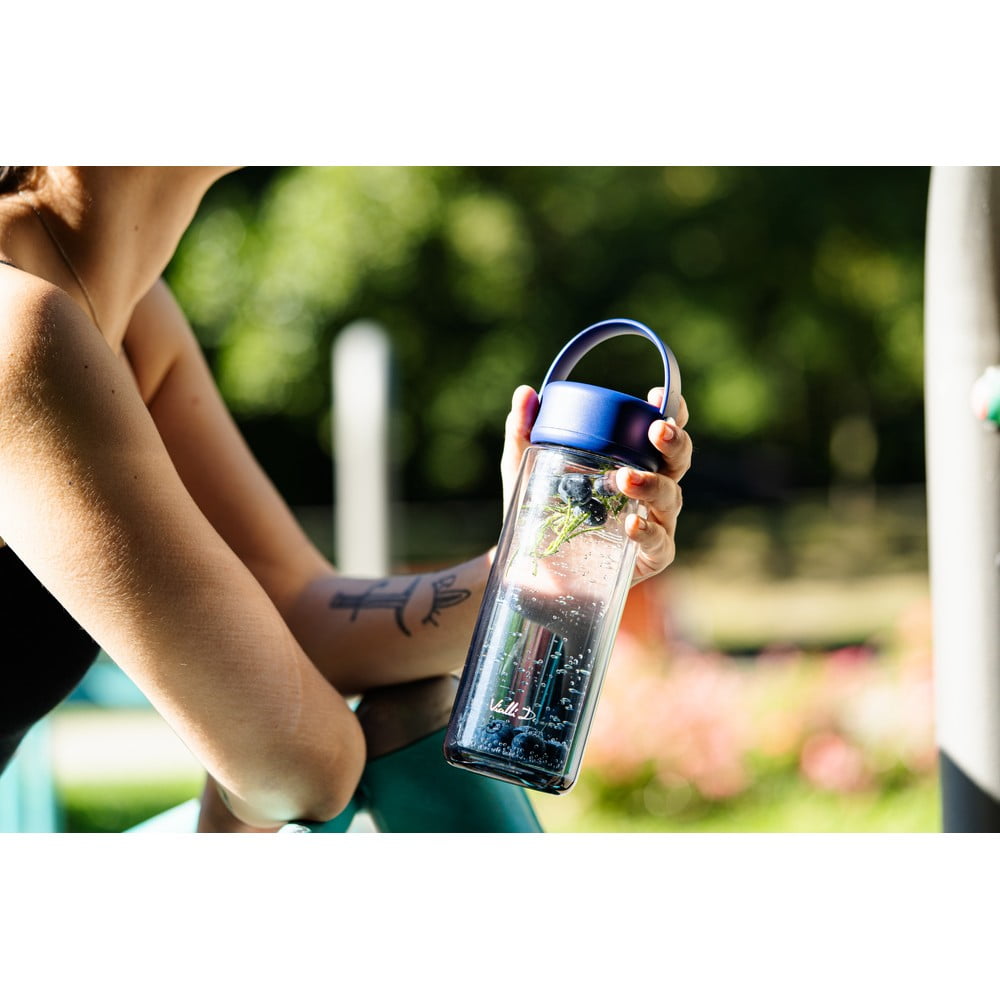 Skleněná lahev v mentolové barvě 350 ml Fuori – Vialli Design - Obrázek 2