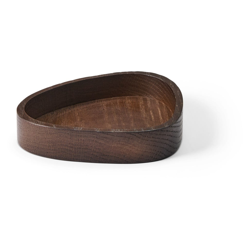 Hnědý dekorativní dřevěný úložný box 14×12,5×3 cm Curve S – LIND DNA Hnědý dekorativní dřevěný úložný box 14×12,5×3 cm Curve S – LIND DNA