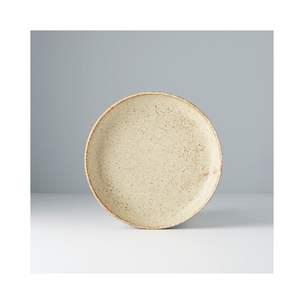 Béžový hluboký keramický talíř ø 20 cm Fade – MIJ - Obrázek 2
