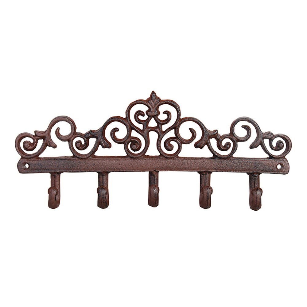 Nástěnný věšák s 5 háčky Esschert Design Nástěnný věšák s 5 háčky Esschert Design