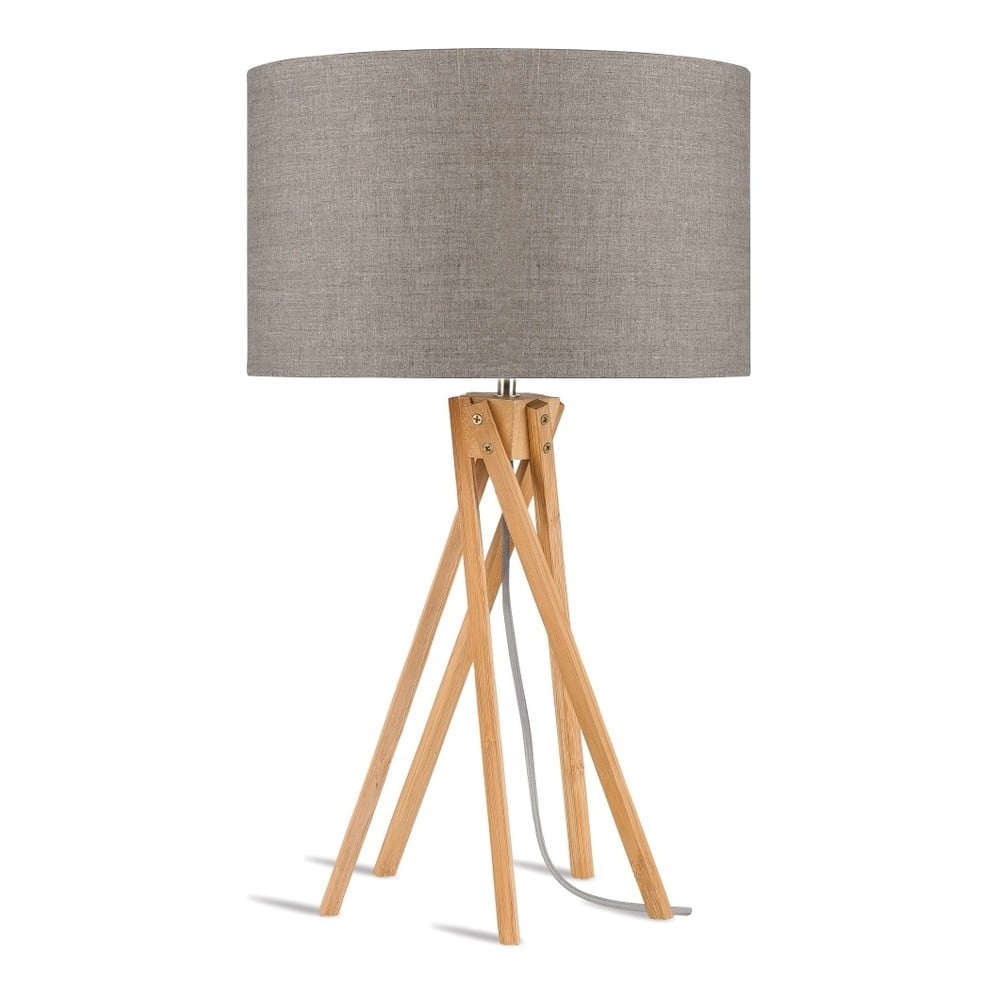 Stolní lampa s béžovým stínidlem a konstrukcí z bambusu Good&Mojo Kilimanjaro Stolní lampa s béžovým stínidlem a konstrukcí z bambusu Good&Mojo Kilimanjaro