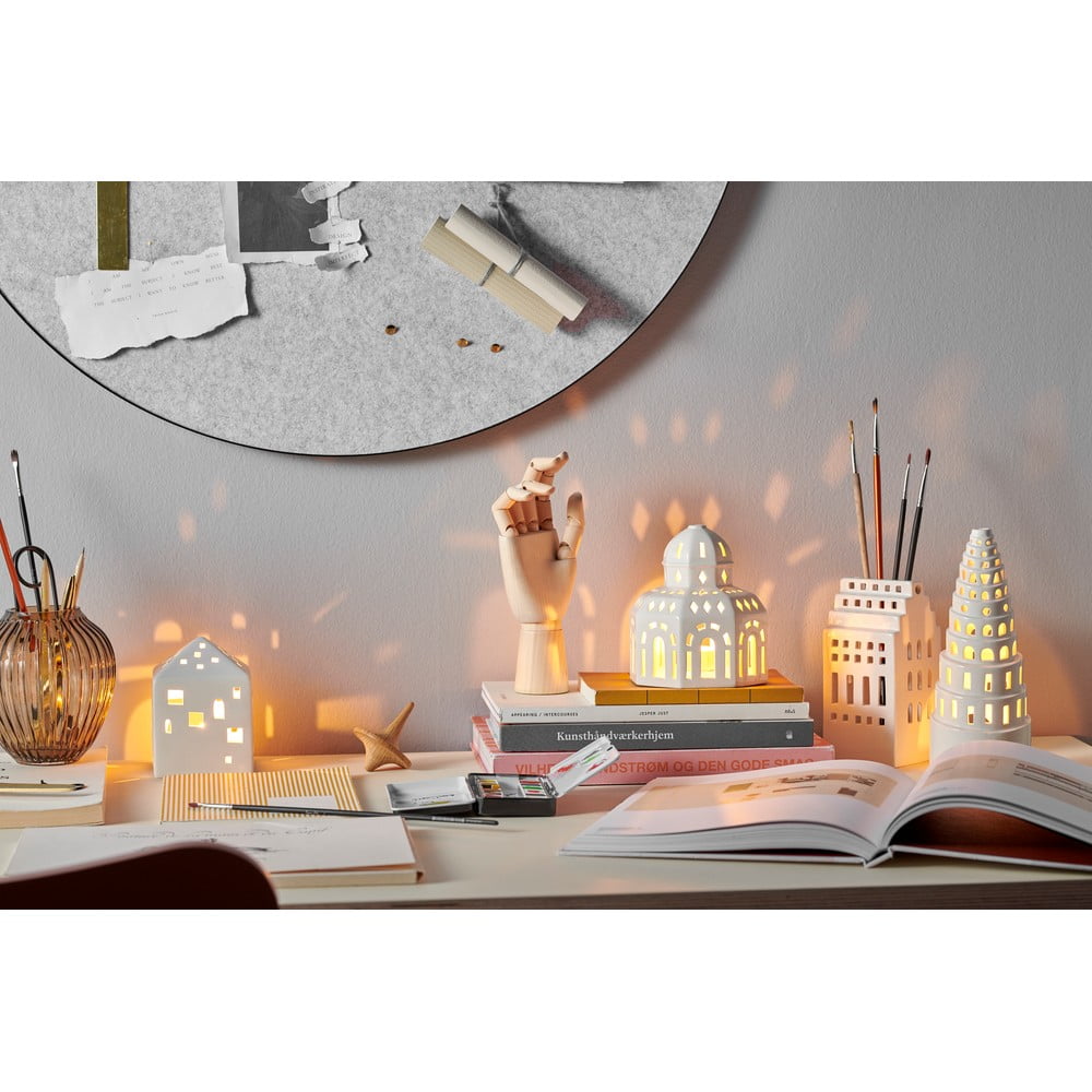 Bílý keramický svícen Kähler Design Urbania Lighthouse Manor - Obrázek 2