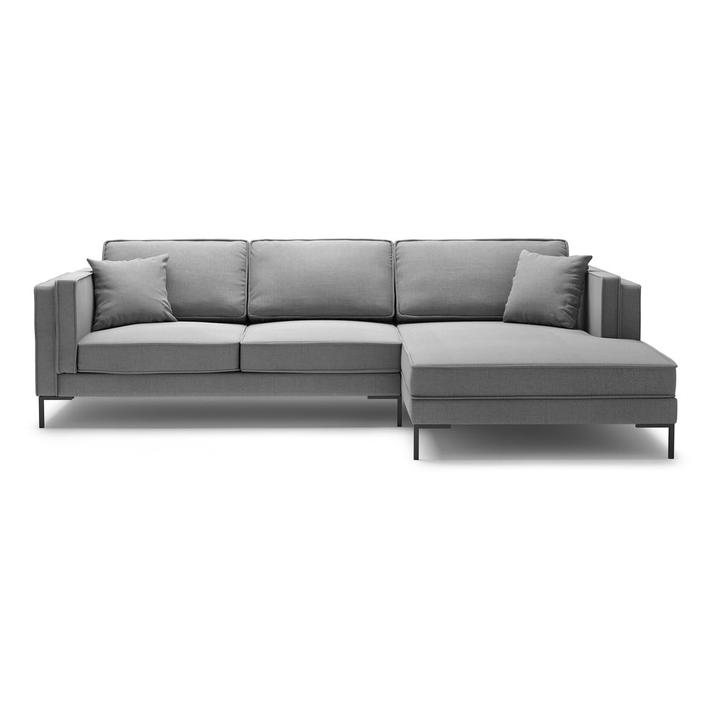 Šedá rohová pohovka Milo Casa Attilio, pravý roh - Obrázek 2