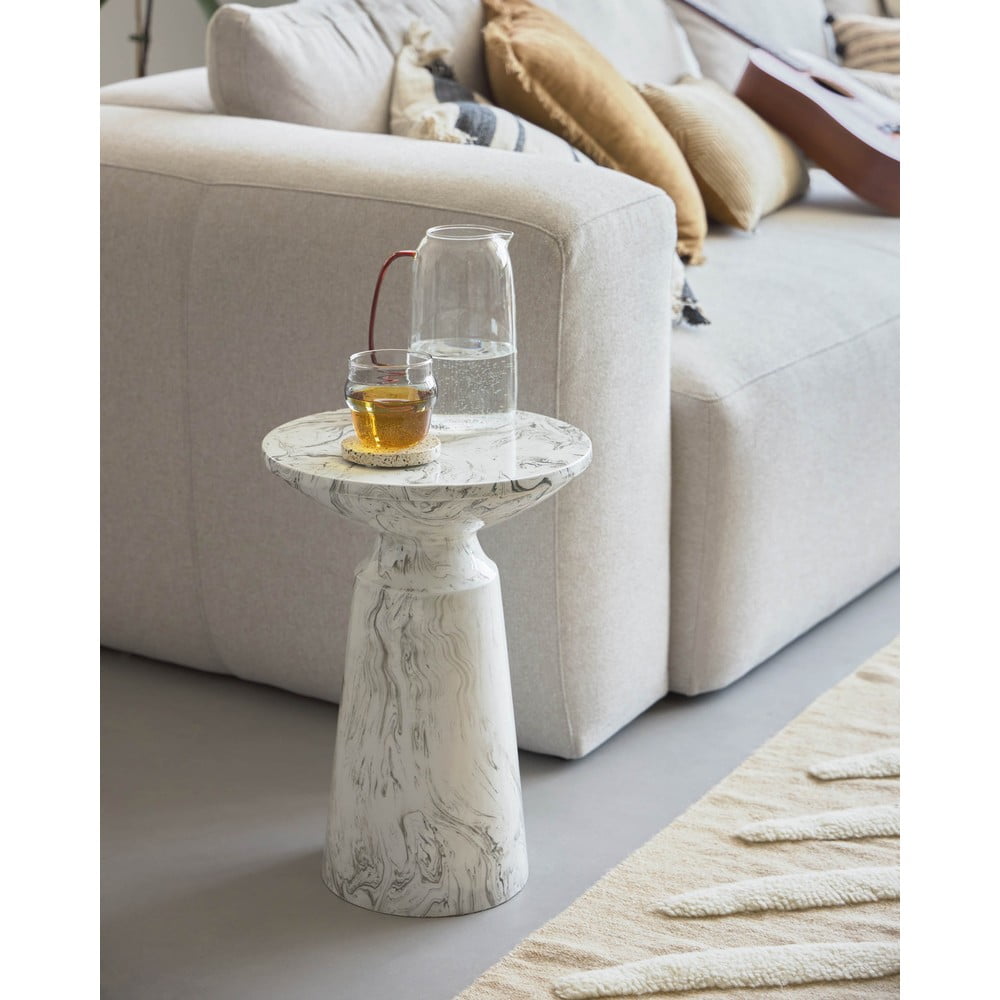 Šedý odkládací stolek Kave Home Kesbury, výška 46 cm - Obrázek 2