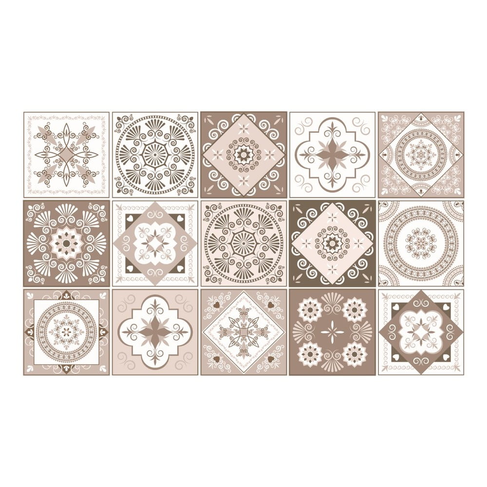 Sada 15 dekorativních samolepek na stěnu Ambiance Ezeiza, 20 x 20 cm - Obrázek 2