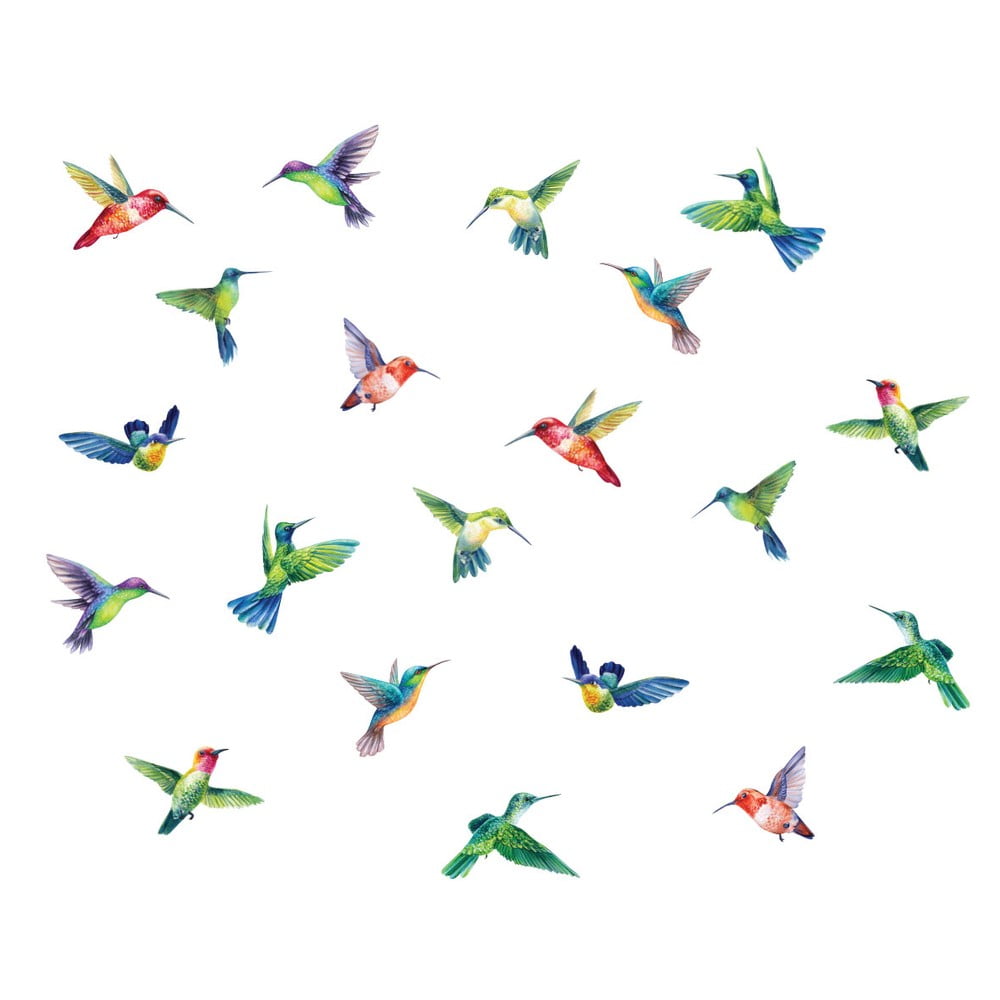 Sada samolepek na okno 20 ks 40x60 cm Hummingbirds – Ambiance - Obrázek 2