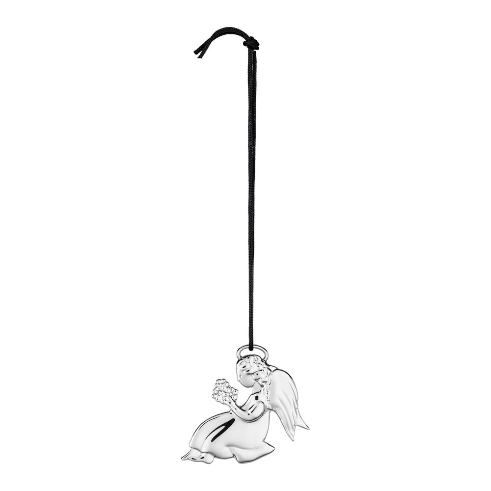 Závěsná vánoční dekorace ve stříbrné barvě Kähler Design Závěsná vánoční dekorace ve stříbrné barvě Kähler Design