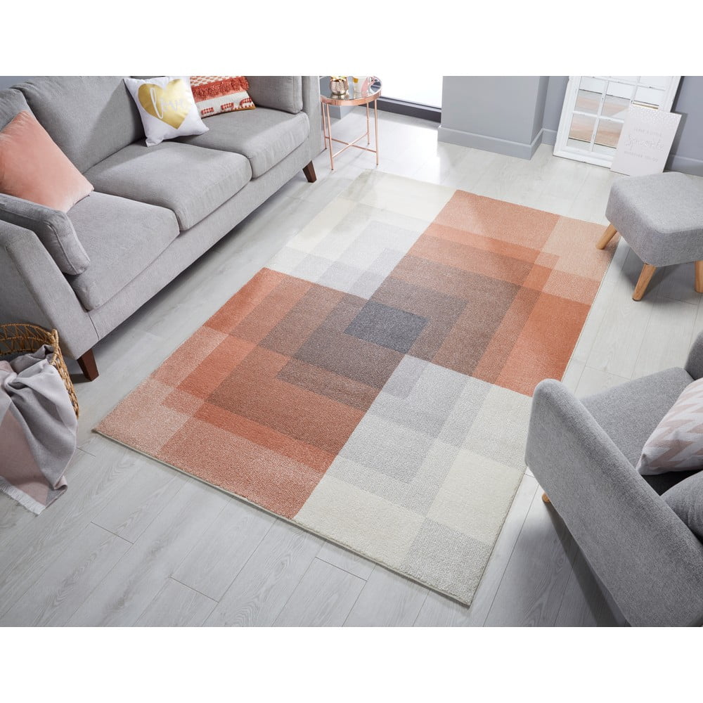 Šedo-růžový koberec Flair Rugs Plaza, 120 x 170 cm - Obrázek 2