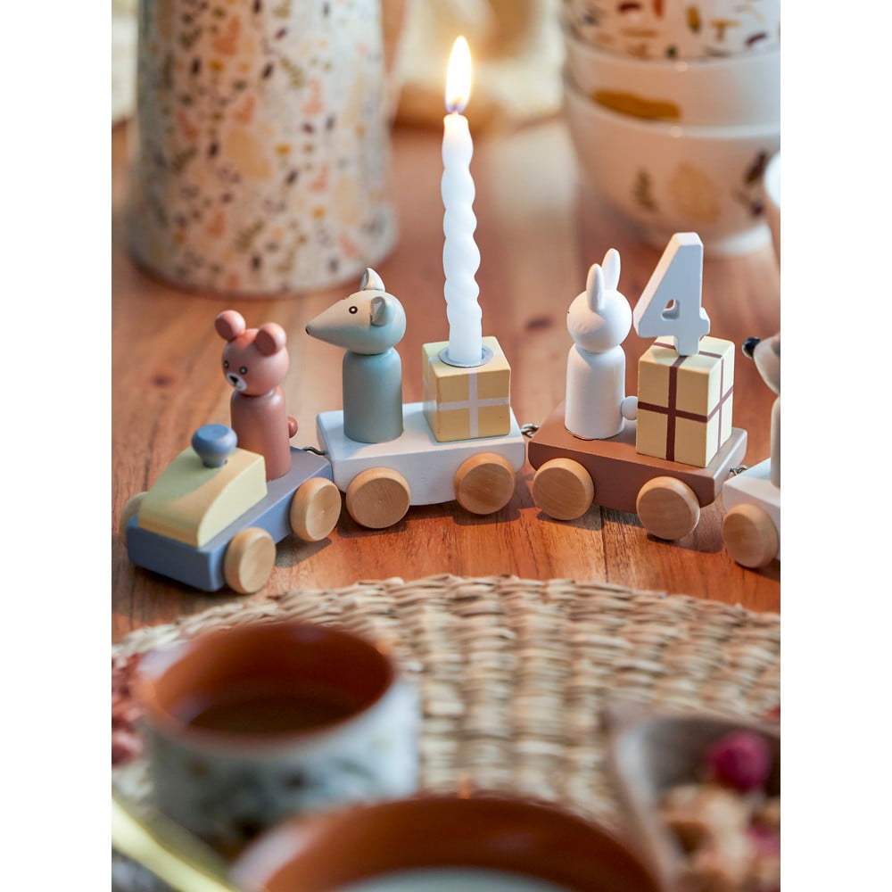 Dekorativní narozeninový vláček na svíčky Bloomingville B-Day Train - Obrázek 2