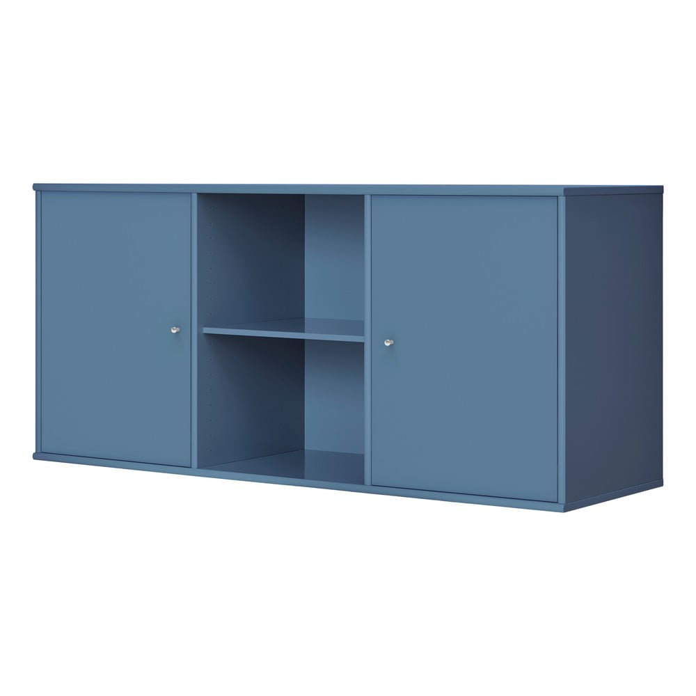 Modrá nízká závěsná komoda 133x61 cm Mistral – Hammel Furniture - Obrázek 2