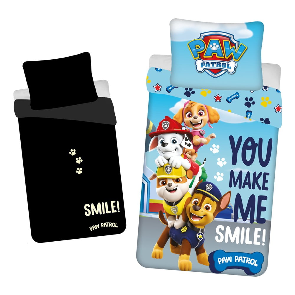 Bavlněné dětské povlečení se svítícím efektem na jednolůžko 140×200 cm Paw Patrol – Jerry Fabrics Bavlněné dětské povlečení se svítícím efektem na jednolůžko 140×200 cm Paw Patrol – Jerry Fabrics