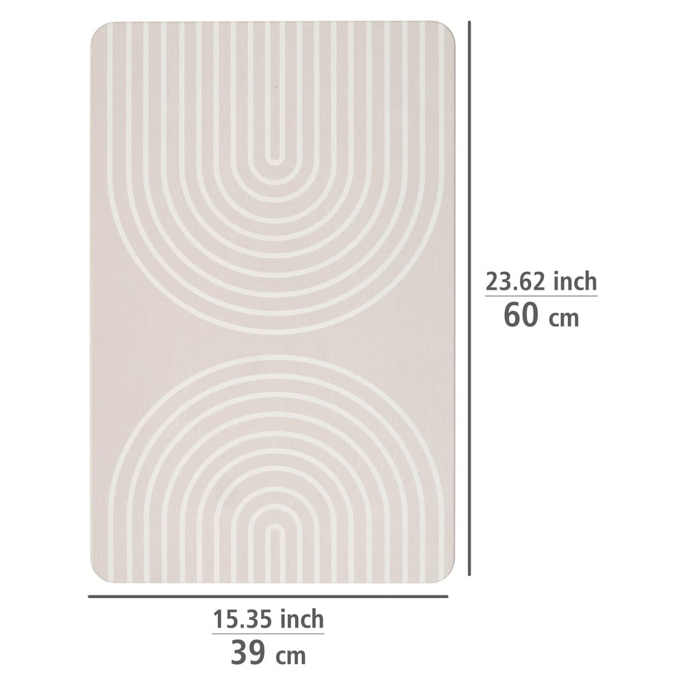 Béžová koupelnová předložka z křemeliny 39x60 cm Nazca – Wenko - Obrázek 2