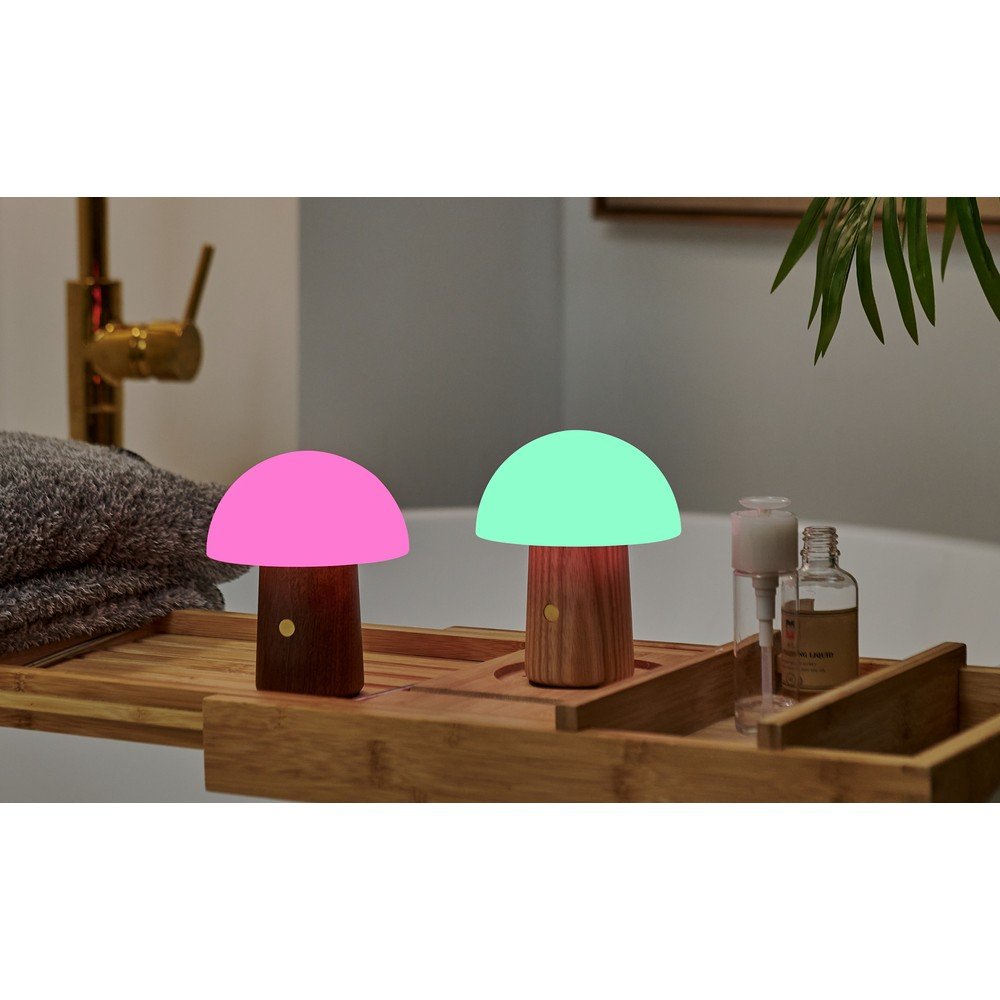 Bílá/v tmavě přírodní barvě LED stolní lampa (výška 12,5 cm) Alice Mushroom – Gingko - Obrázek 2