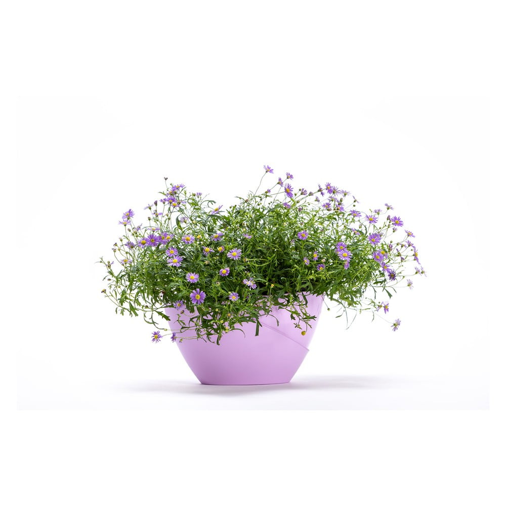Pastelově fialový samozavlažovací květináč Plastia Doppio - Obrázek 2
