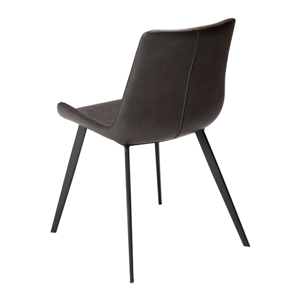 Šedá jídelní židle z imitace kůže DAN–FORM Denmark Hype - Obrázek 2