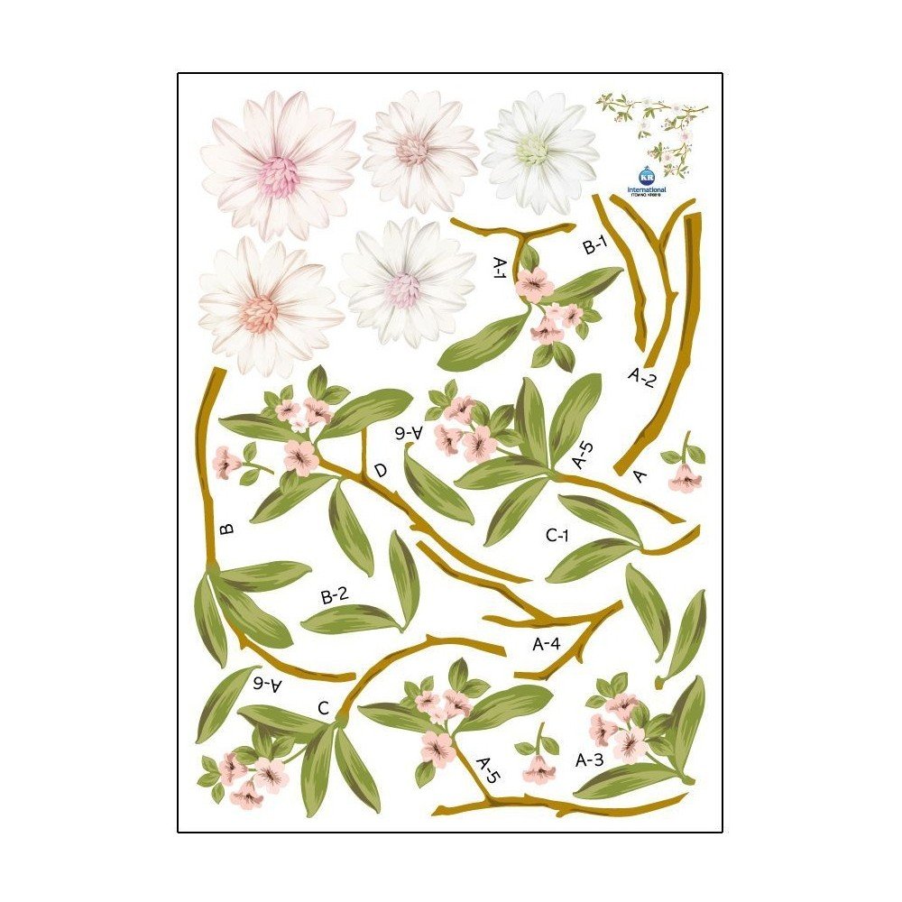 Sada samolepek Ambiance Flowering Magnolia - Obrázek 2