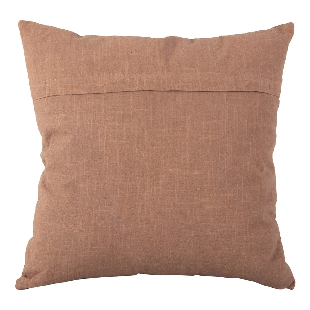 Hnědý bavlněný polštář PT LIVING Wave, 45 x 45 cm - Obrázek 2