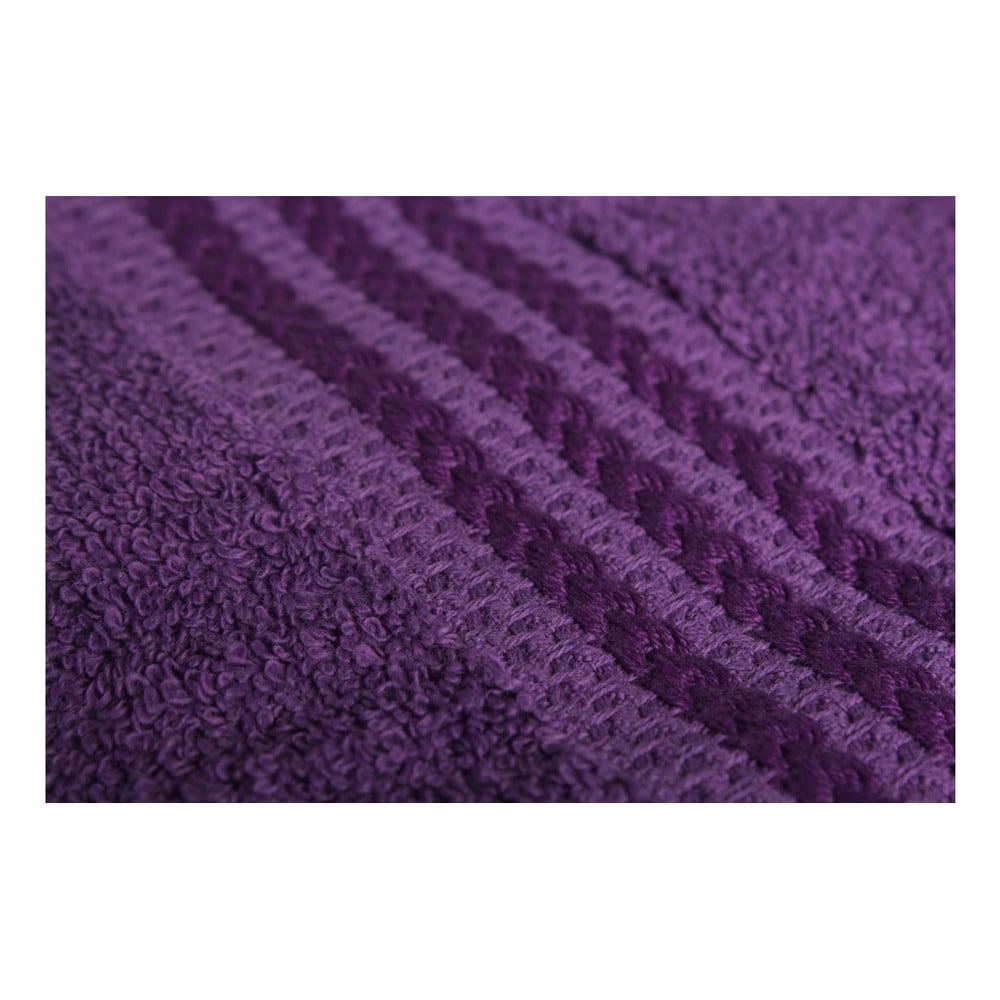 Sada 4 fialových bavlněných osušek Foutastic, 70 x 140 cm - Obrázek 2