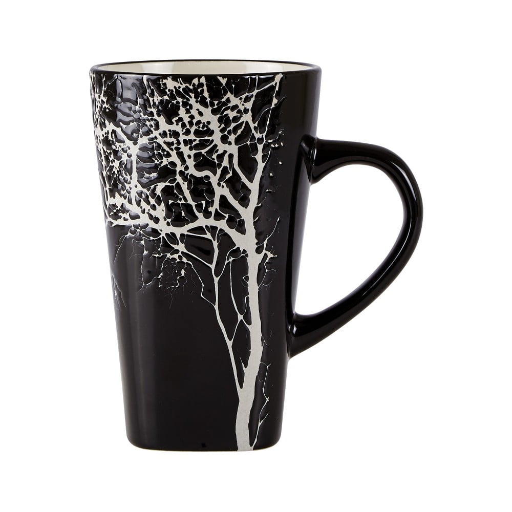 Černý kameninový hrnek KJ Collection, 500 ml Černý kameninový hrnek KJ Collection, 500 ml