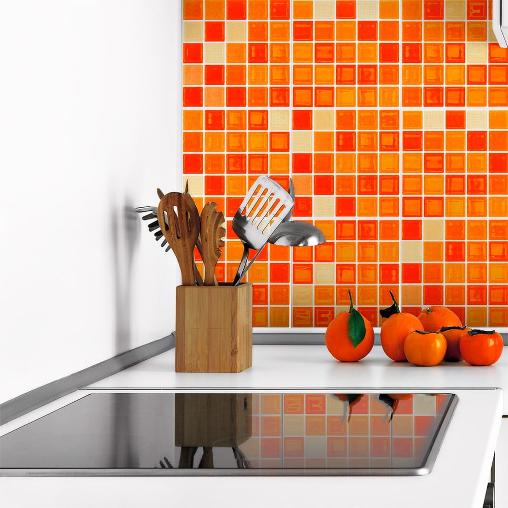 Sada 9 dekorativních samolepek na stěnu Ambiance Mosaics, 10 x 10 cm Sada 9 dekorativních samolepek na stěnu Ambiance Mosaics, 10 x 10 cm