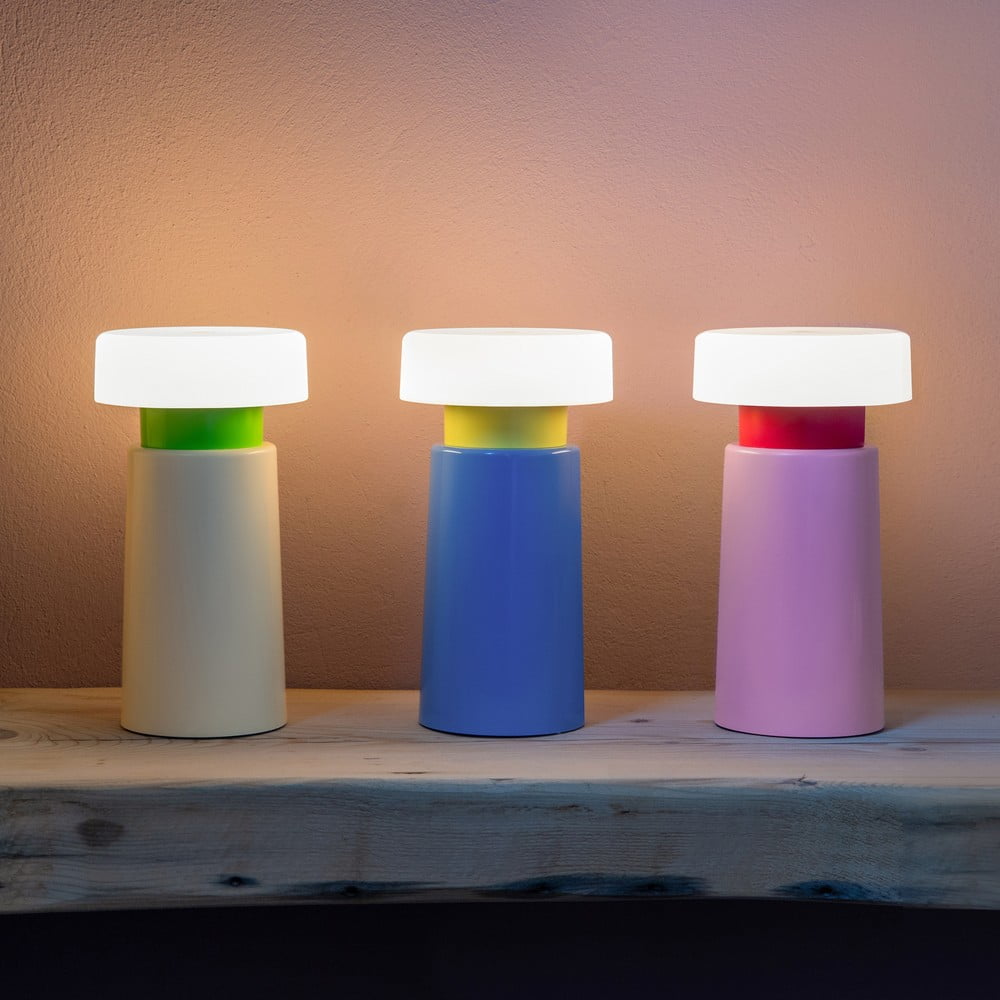 Bílo-zelená LED stmívatelná stolní lampa (výška 17,5 cm) Victoria – Remember - Obrázek 2