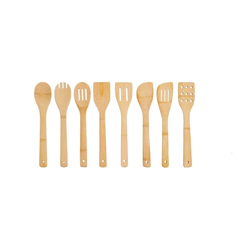 Bambusová sada kuchyňského náčiní 8 ks se stojánkem - Bonami Essentials - Obrázek 2