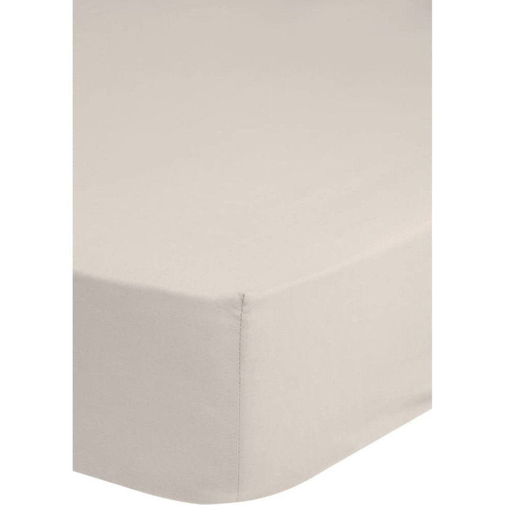 Béžové bavlněné elastické prostěradlo Good Morning, 160 x 200 cm - Obrázek 2