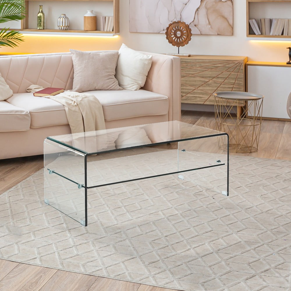 Skleněný konferenční stolek 50x100 cm Cristal Evo – Tomasucci - Obrázek 2