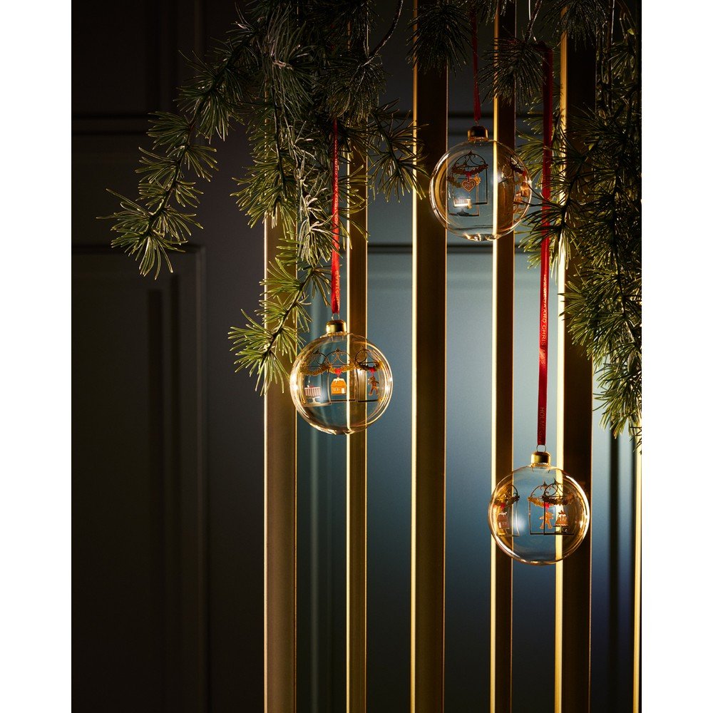 Skleněná ručně foukaná vánoční koule ø 8 cm Annual Christmas Bauble – Holmegaard - Obrázek 2