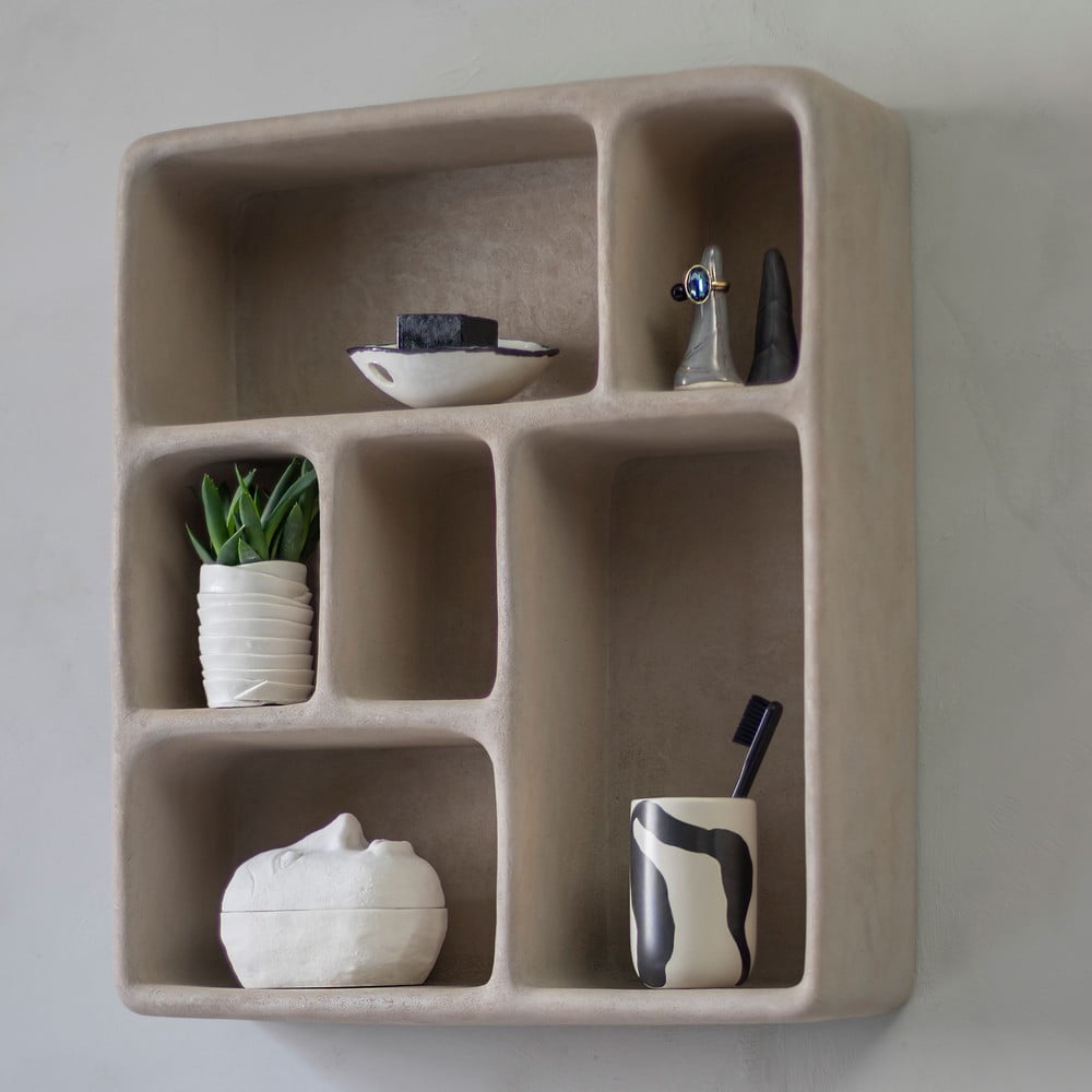 Světle šedá patrová police v dekoru kamene Art Studio – Mette Ditmer Denmark - Obrázek 2