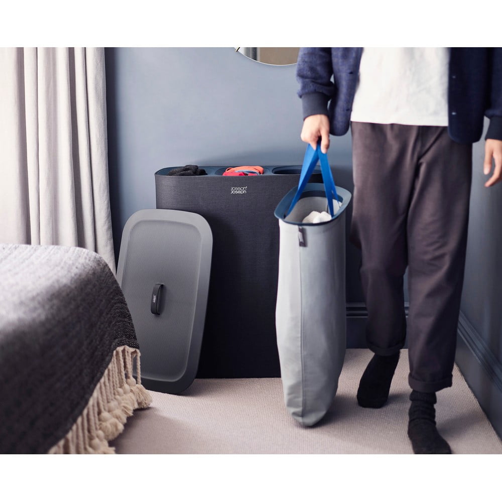Antracitový látkový koš na prádlo Tota Trio – Joseph Joseph - Obrázek 2
