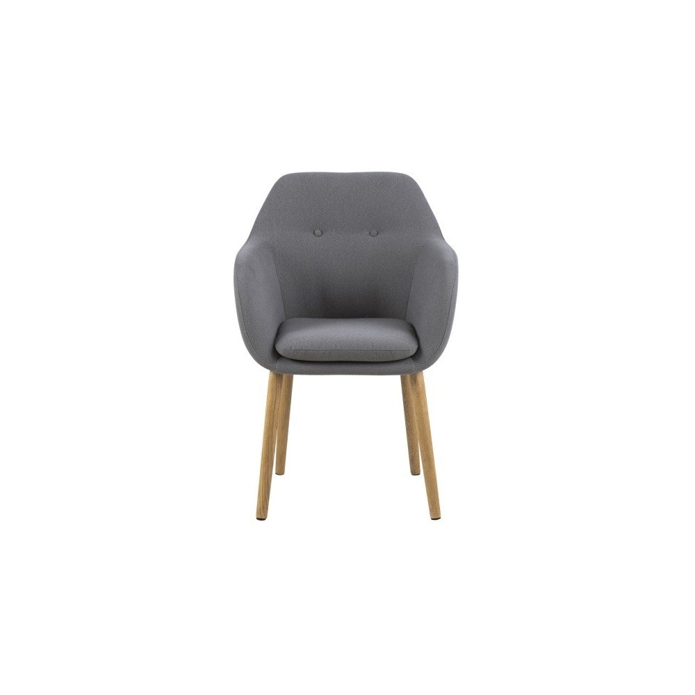 Světle šedá jídelní židle Actona Emilia - Obrázek 2