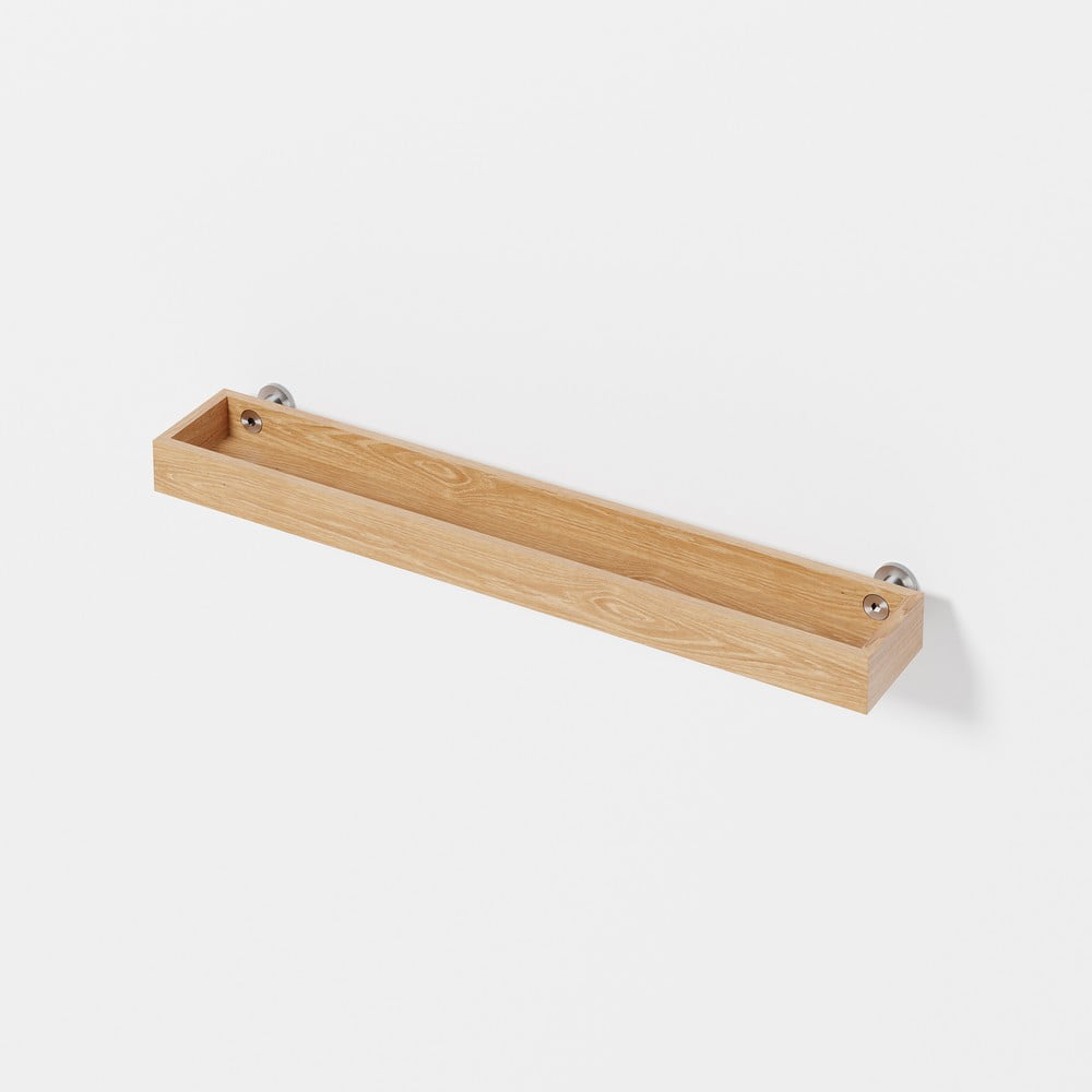 Nástěnná koupelnová police z dubového dřeva Wireworks Yoku - Obrázek 2