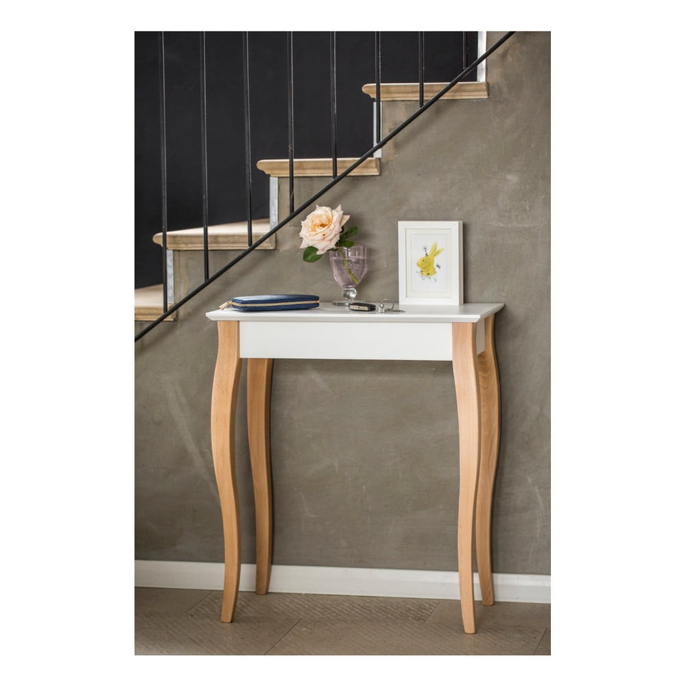 Bílý konzolový odkládací stolek Ragaba Console, délka 65 cm - Obrázek 2