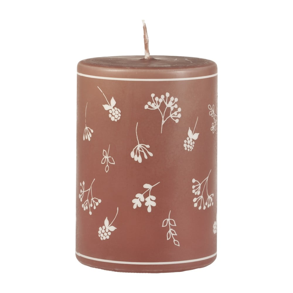 Hnědá svíčka Unipar Fleur, doba hoření 48 h Hnědá svíčka Unipar Fleur, doba hoření 48 h