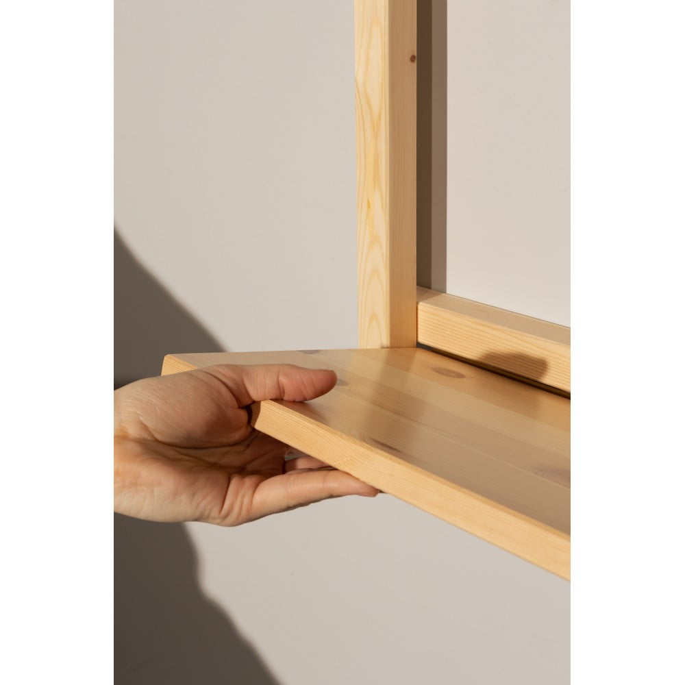 Nástěnná knihovna z borovicového dřeva v přírodní barvě 192x127 cm Groove – Karup Design - Obrázek 2