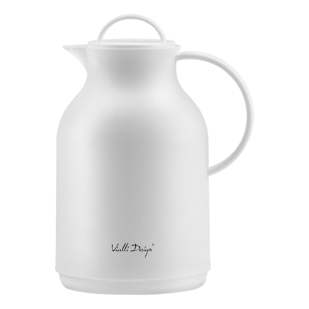 Bílá termoska Vialli Design, 1 l Bílá termoska Vialli Design, 1 l