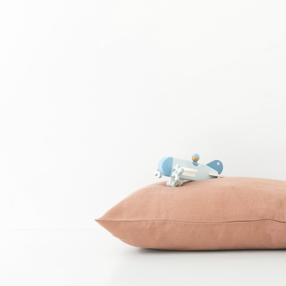 Dětský oranžový lněný povlak na polštář Linen Tales Nature, 40 x 60 cm Dětský oranžový lněný povlak na polštář Linen Tales Nature, 40 x 60 cm