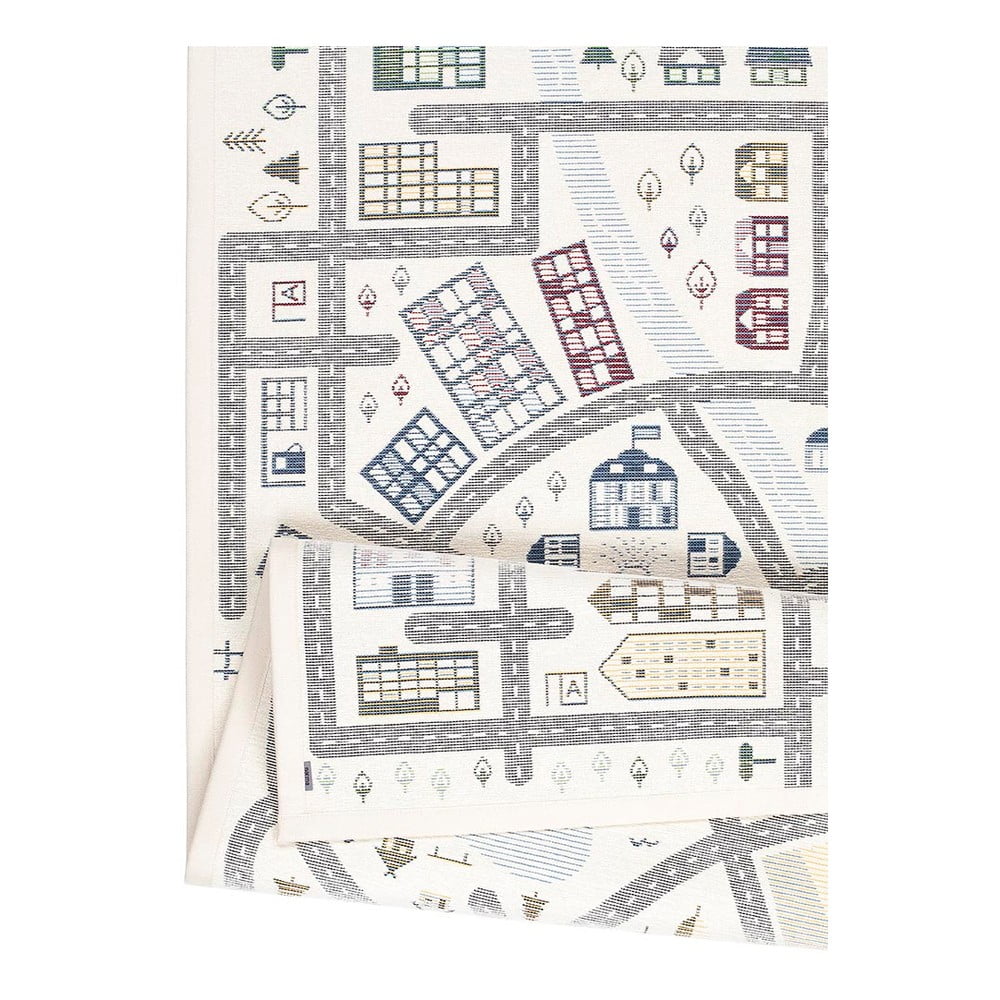 Bílý oboustranný dětský koberec Narma Ülejõe, 140 x 200 cm - Obrázek 2