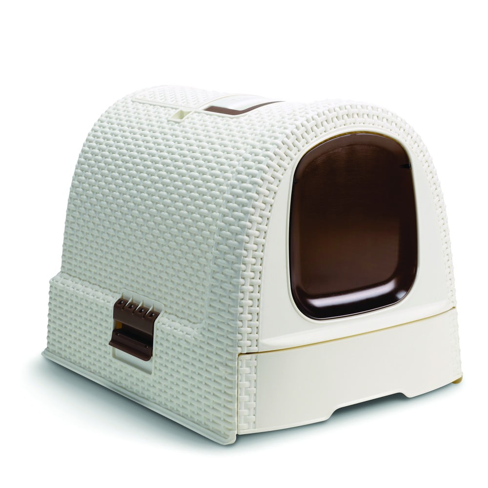 Bílá toaleta pro kočky Curver Vintage Bílá toaleta pro kočky Curver Vintage